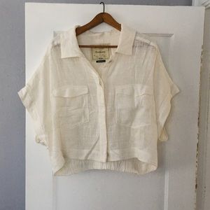Anthropologie Button-Up T-Shirt